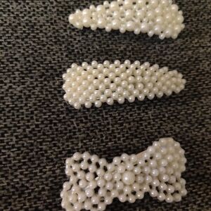 Pearl Hair Clips Set
